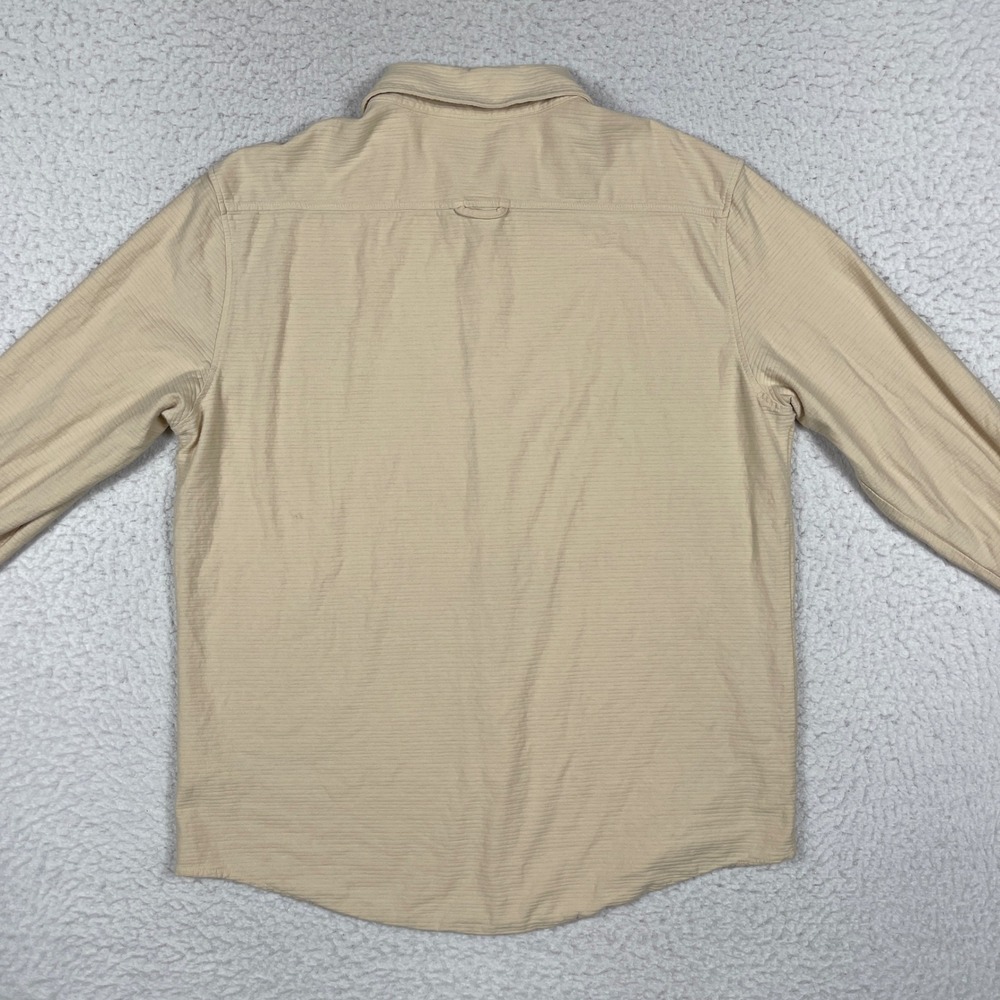 UNTUCKit Button Down Shirt Mens Large Tan Textured Cotton Long Sleeve Casual - Picture 7 of 13